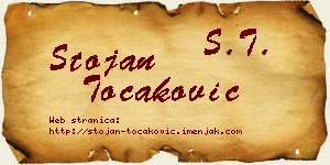 Stojan Točaković vizit kartica